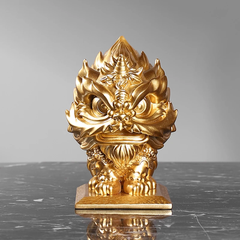 

Light luxury lion ornament simple modern home living room wine cabinet TV cabinet decorative office lion ornament