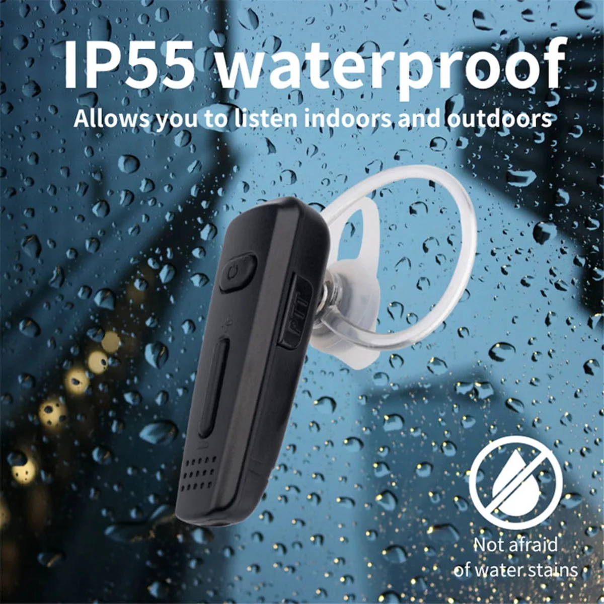 POP-lBluetooth écouteur sans fil mains libres casque avec Microphone pour talkie-walkie, téléphone android, ZL20 ZL50 ZL60