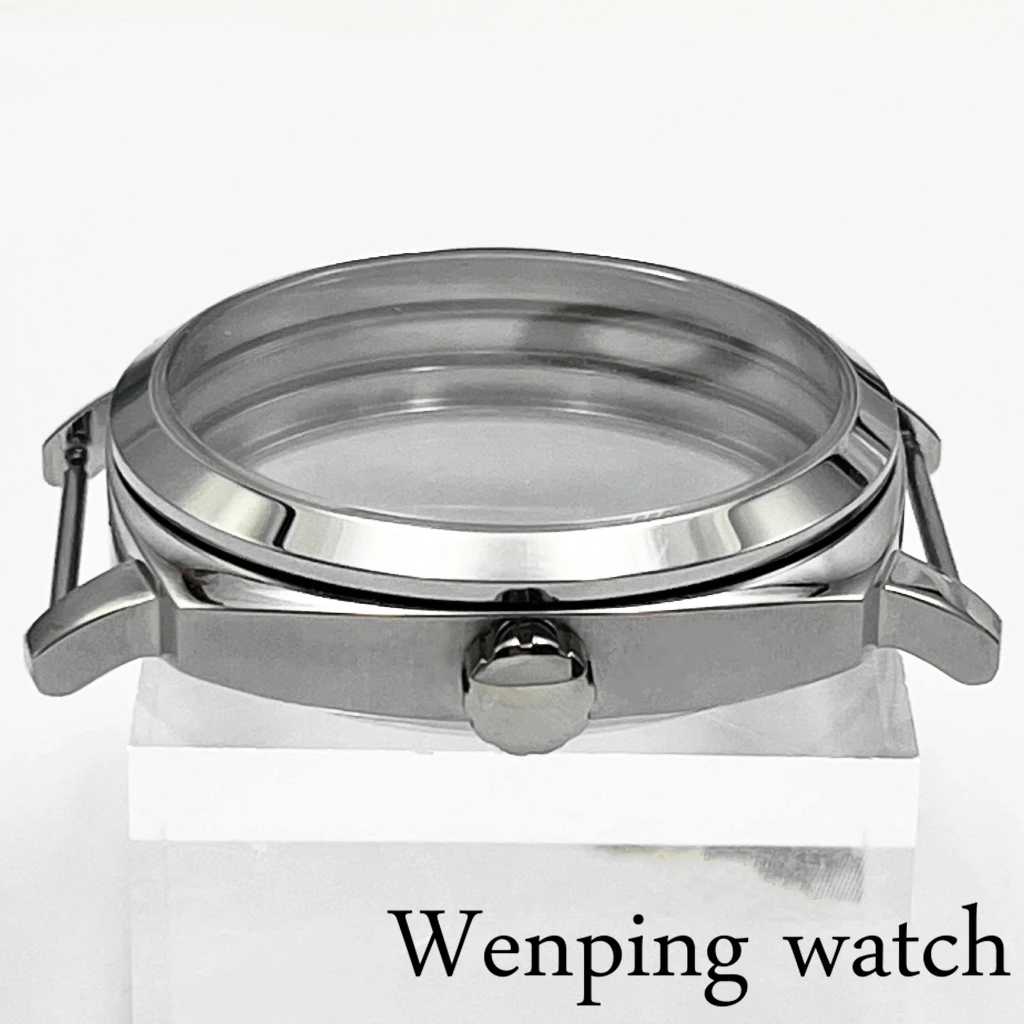 42mm Sapphire Glass Steel Case fit ST3600 ETA 6497 6498 Manual Mechanical Movement Watch Case Watch Accessories