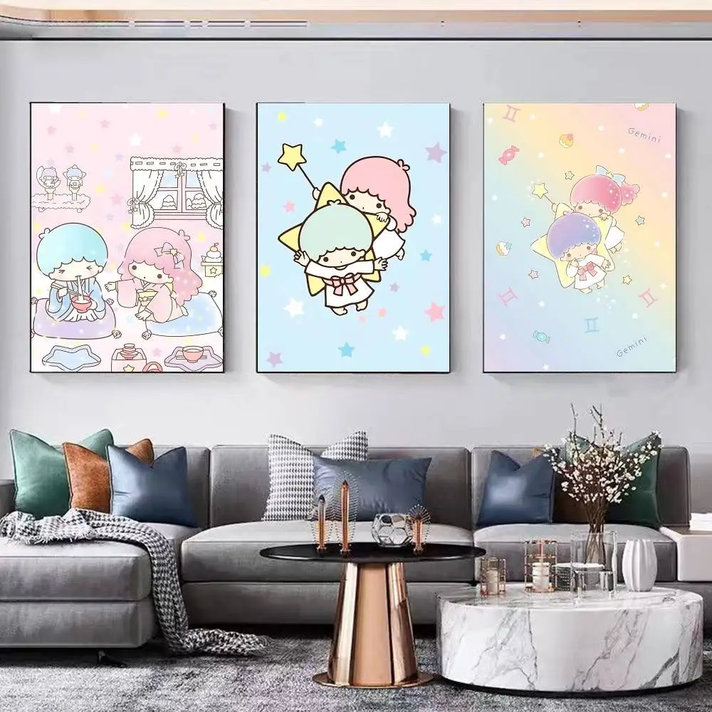 G-Gemini Twin Stars, высококачественный постер с принтом, водостойкие настенные художественные постеры с фильмами для гостиной, спальни, ретро-декор комнаты, подарок