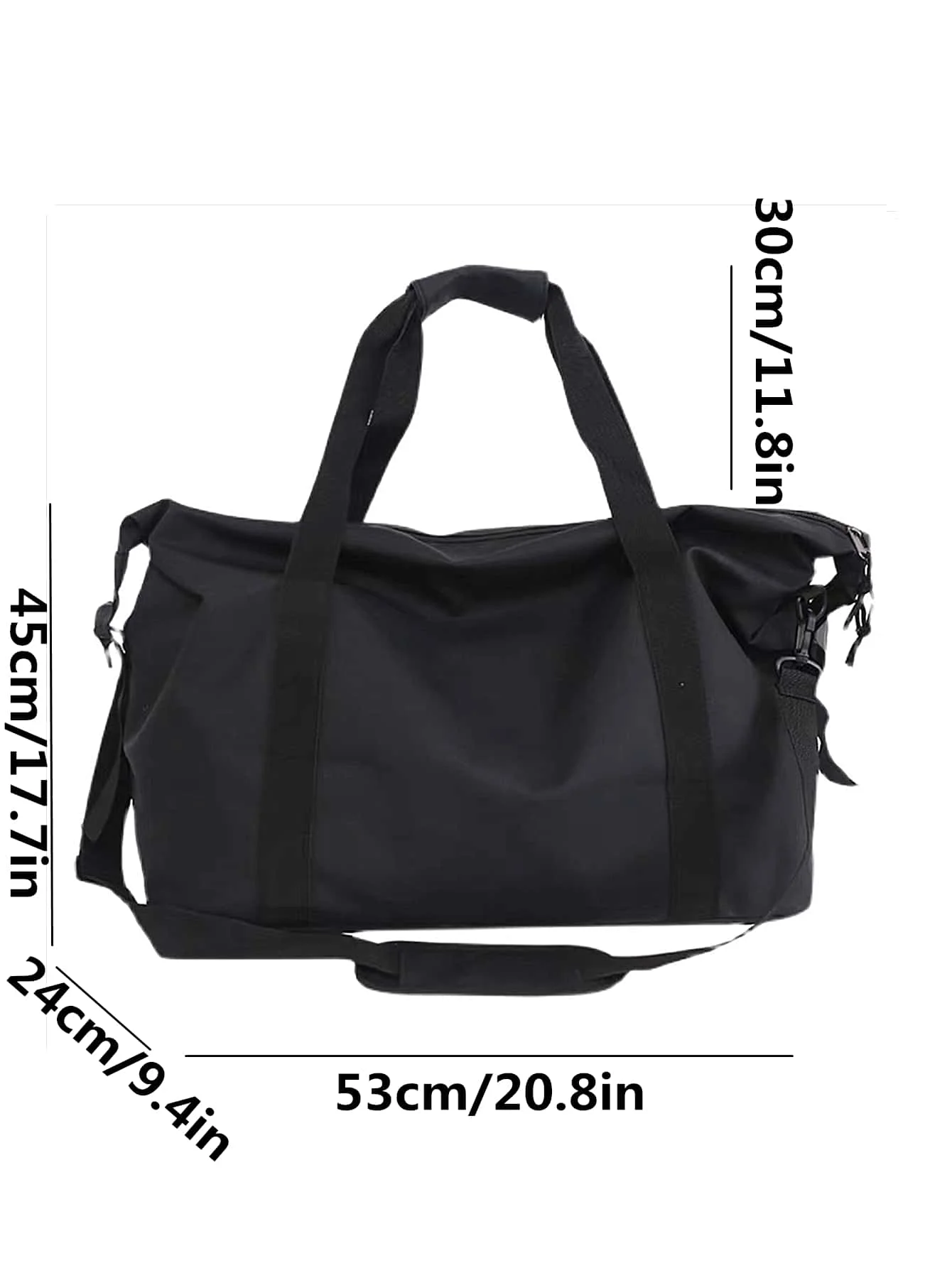 Bolsa de viagem portátil, bolsa de esportes e fitness de grande capacidade, bolsa de armazenamento leve, bolsa de ombro simples para viagem