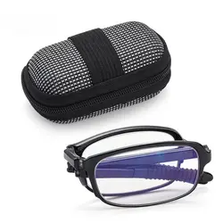 Portable Foldable Reading Glasses Men Women Ultralight TR90 Presbyopic Eyeglasses with Case Prescription Eyewea Diopter+1.0 +4.0