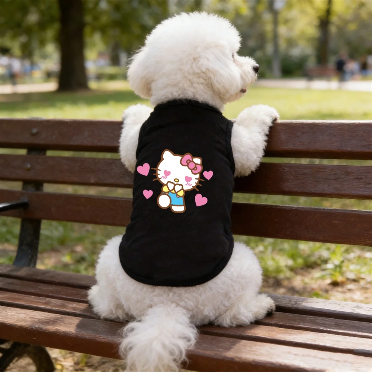 1pc  Printed pet vest, soft and breathable, suitable for sma