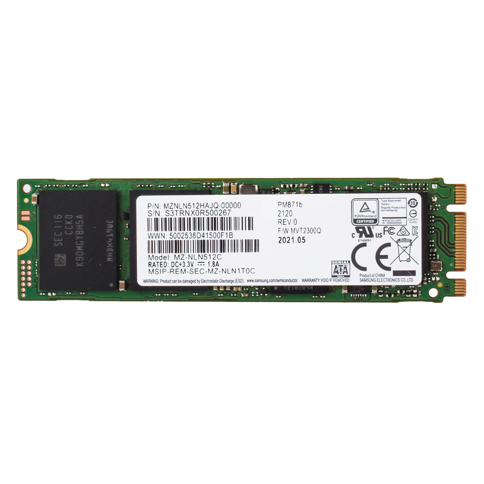 Samsung pm871b ssd m.2 2280 ngff sata armazenamento 256gb 512gb
