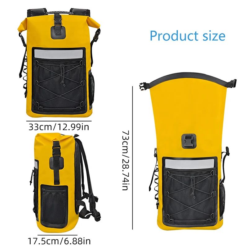 35L Waterproof Dry Bag Backpack Trekking Outdoor Rucksack Pouch Diving Canoeing Travel Shoulder Rafting Surfing Boating