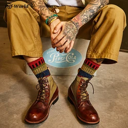 2022 Fashion Men's Shoes Boots Vintage Motorcycle Boots Men's Ankle Boots Male Casual Shoes Plus Size 38-48 Boots