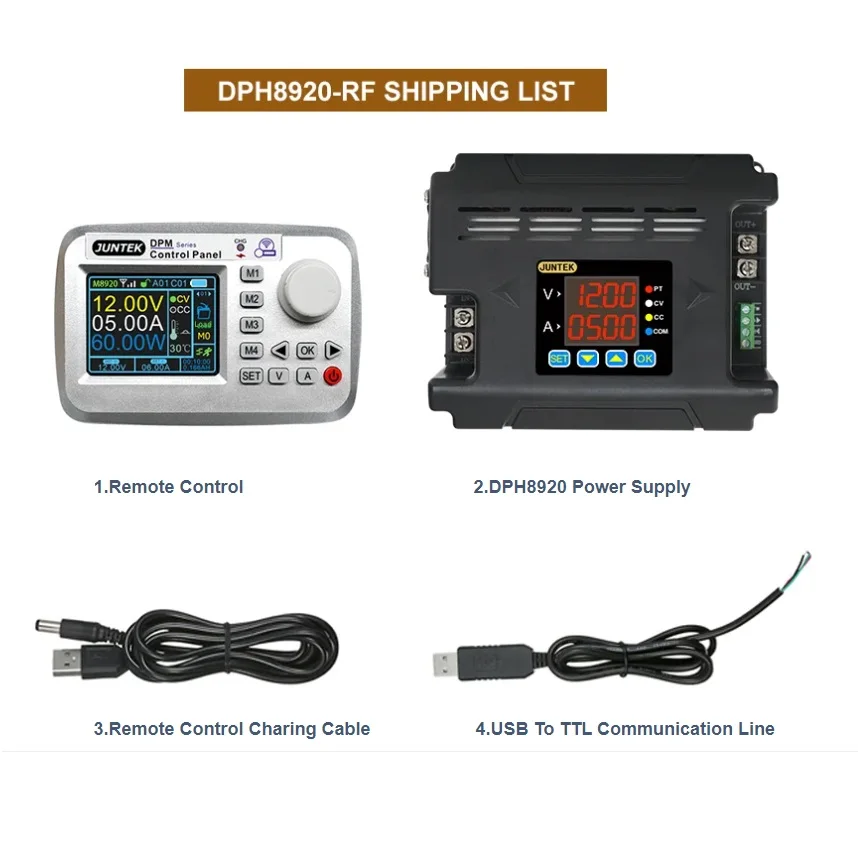Fonte de Alimentação Digital Ajustável Conversor Buck Controle Remoto 20a Dph8920-rf485 Dph8920-rf Dph8909-rf485