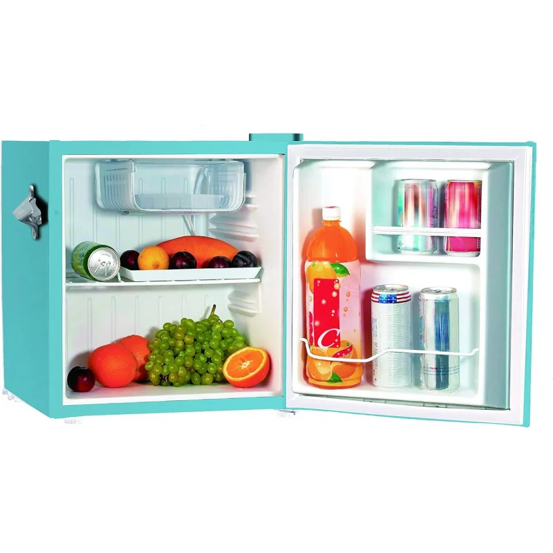 Frigidaire EFR176-BLUE 1.6 cu ft Blue Retro Fridge with Side Bottle Opener. for The Office, Dorm Room or Cabin