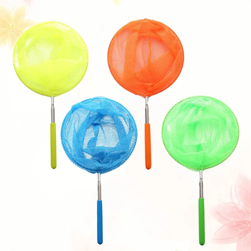 Telescopic Nets เด็กตกปลา Retractable Handle แมลงจับสุทธิขนาดใหญ่การสํารวจทางชีวภาพ
