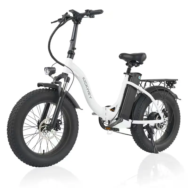 Kickwey 1000W Adults Electric Bike Bicycle 48V 20AH 4.0 Fat Tire Folding Electric E Bikes Mountain Oil Brake Ebike