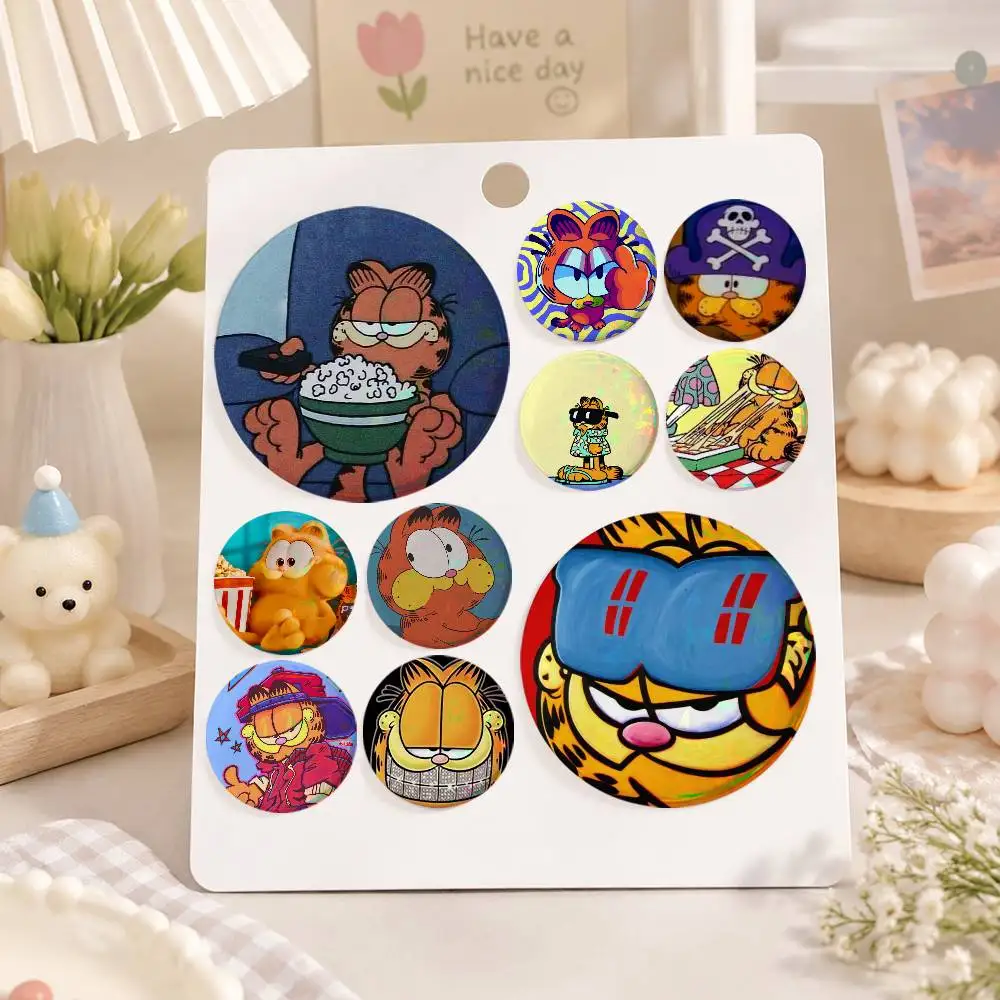 A-g-Garfield-d Cosplay COSTUME Badge Pin Tinplate Brooch Prop Xmas Gift Birthday Gift