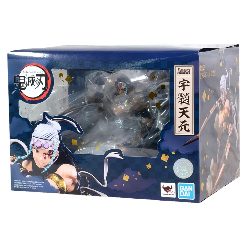 반다이 오리지널 악마 슬레이어 애니메이션 피규어 피규어츠 제로 우즈이 텐겐 액션 피규어 장난감 어린이 선물 수집용 모델 장식품