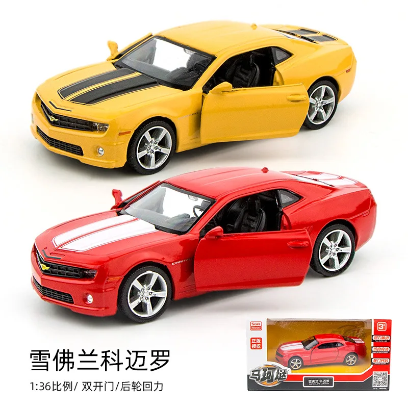 1:36 Camaro Classic Car Alloy Sports Car Model Diecasts Metal Toy Car Model High Simulation Collection Gifts view 2