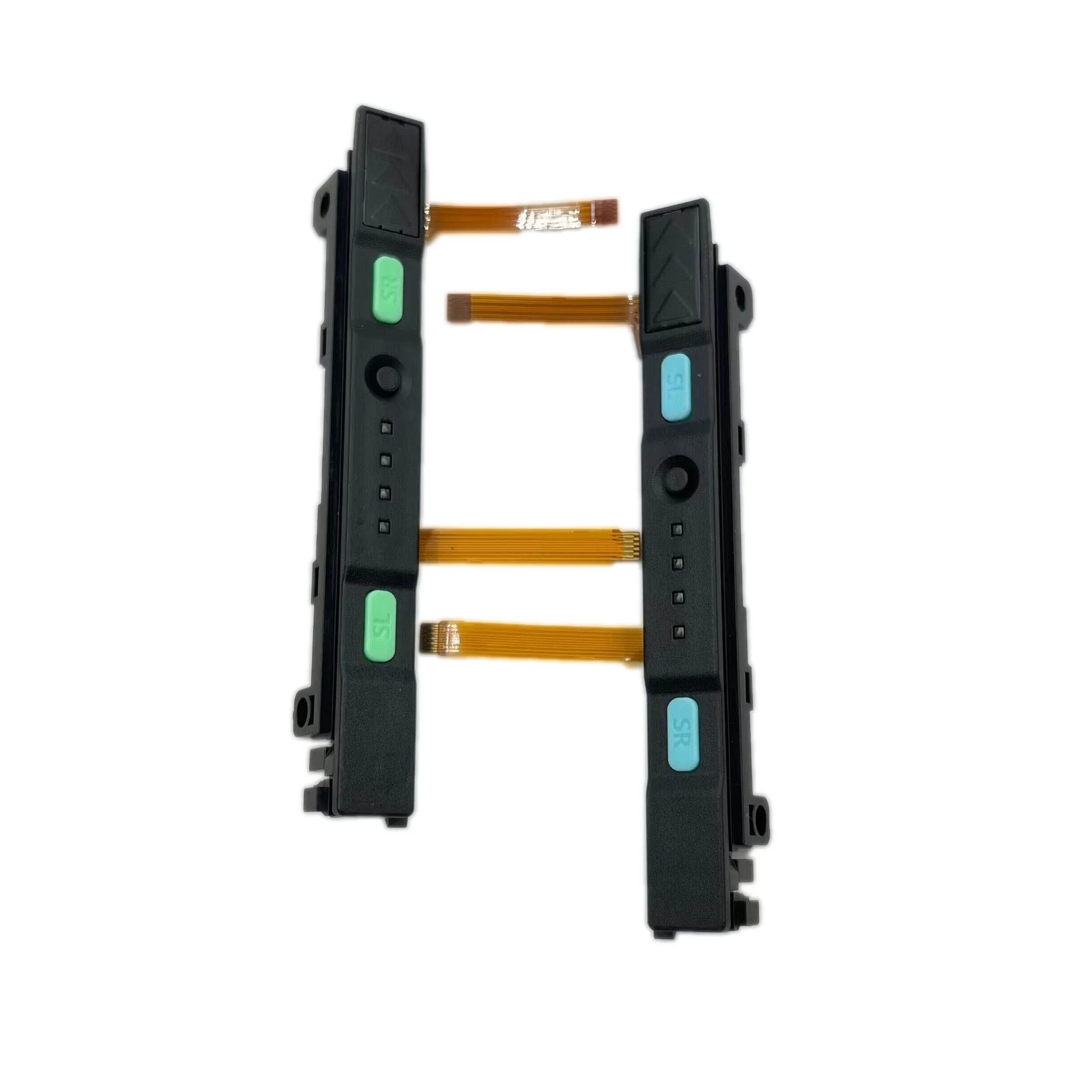 ZUIDID Plastic Slider for Nintend Switch NS Joy-con Controller Rail Assembly with Flex Cable Complete Right Left With button