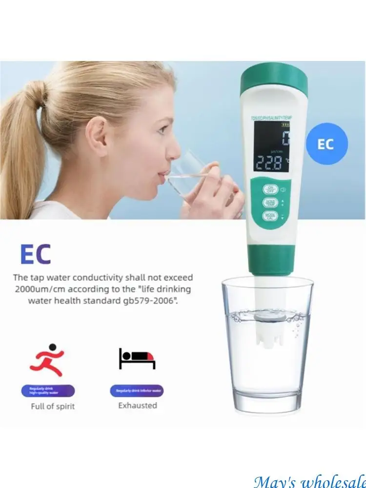 Advanced Water Testing Equipment Particles Hydrogenium Ionisation Activity E-commerce Saltyness Measurement Clear Voice Output