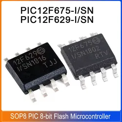 5-50 Uds PIC12F675-I/SN PIC12F629-I/SN SOP8 PIC12F629 inserción directa PIC12F675 PIC12F microcontrolador Flash de 8 bits 12F629 12F675