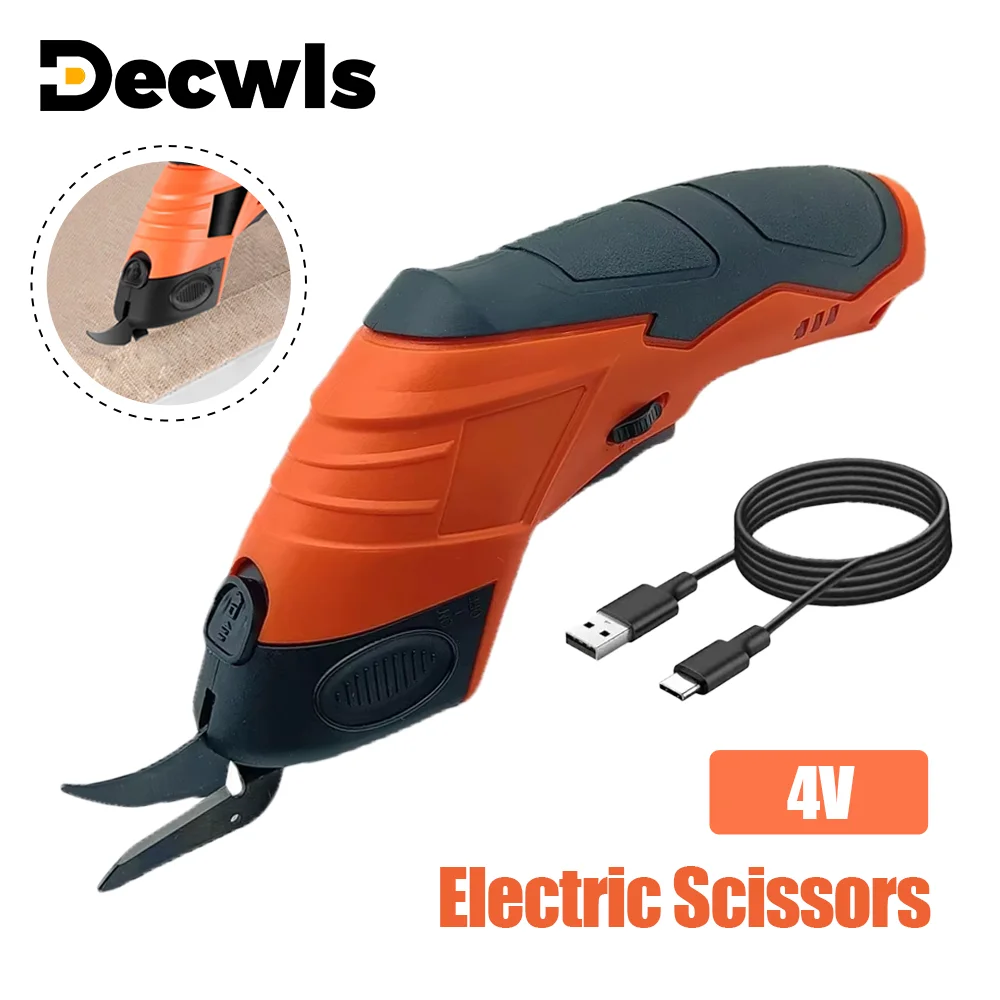 

Электрические ножницы, беспроводные ножницы 4 В, ножницы для тафтинга, заряжаемые через USB, бытовые ножницы для ткани, портативные швейные ножницы, инструменты для резки кожи/ткани/картона