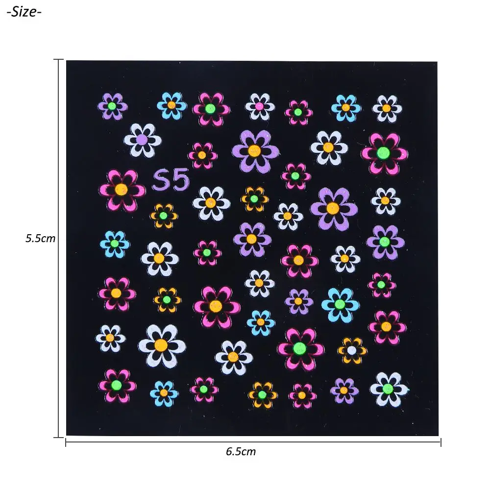Adesivi per unghie 3D fai da te con design acrilico che si illuminano al buio Farfalla colorata luminosa
