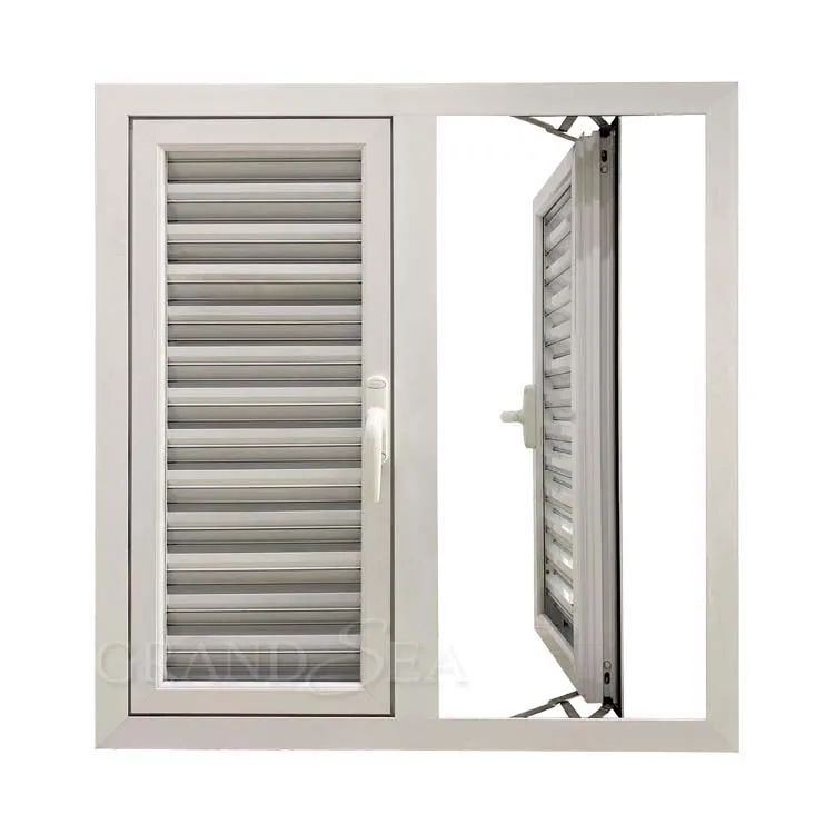American Modern Exterior Aluminium Hurricane Casement Window Plantation Shutters
