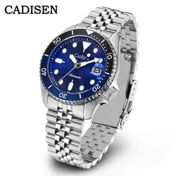 CADISEN New Luminous Men Mechanical Wristwatches Ceramic Bezel Sapphire Glass Japan NH35 Automatic Watch Men relogio masculino