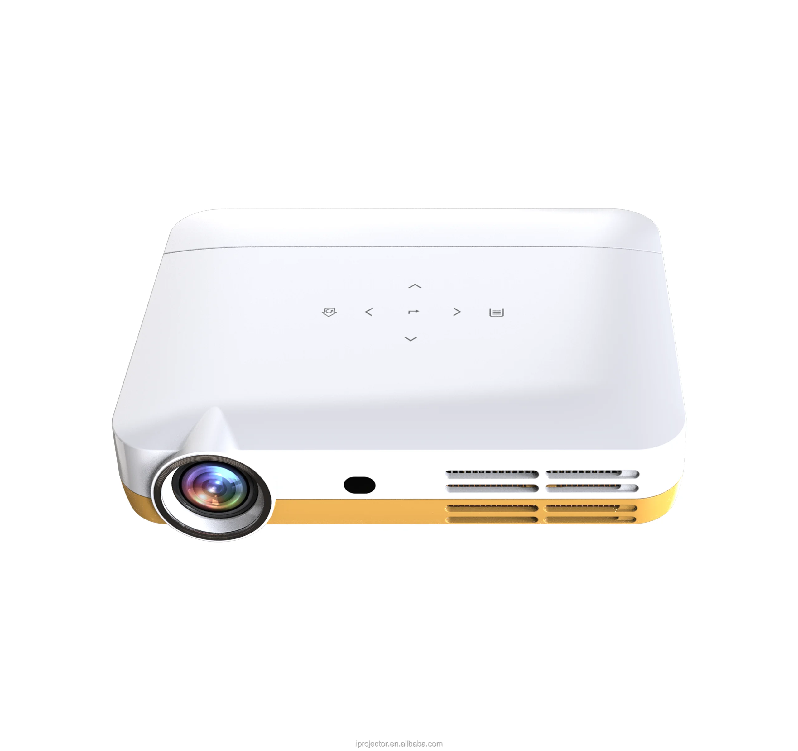 DLP HD 4K Portable Mini Projector H10S With Android 9 2K On-Screen Wireless 3D WIFI LED Smart 5000 Lumens Vertical Keystone