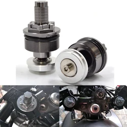 Front Shock Absorber Screw Fork Cover Cap Preload Adjusters For Yamaha XVS 650 1100 XT 600 400 XJ 6N  600 XJ600 FZS 600 Fazer
