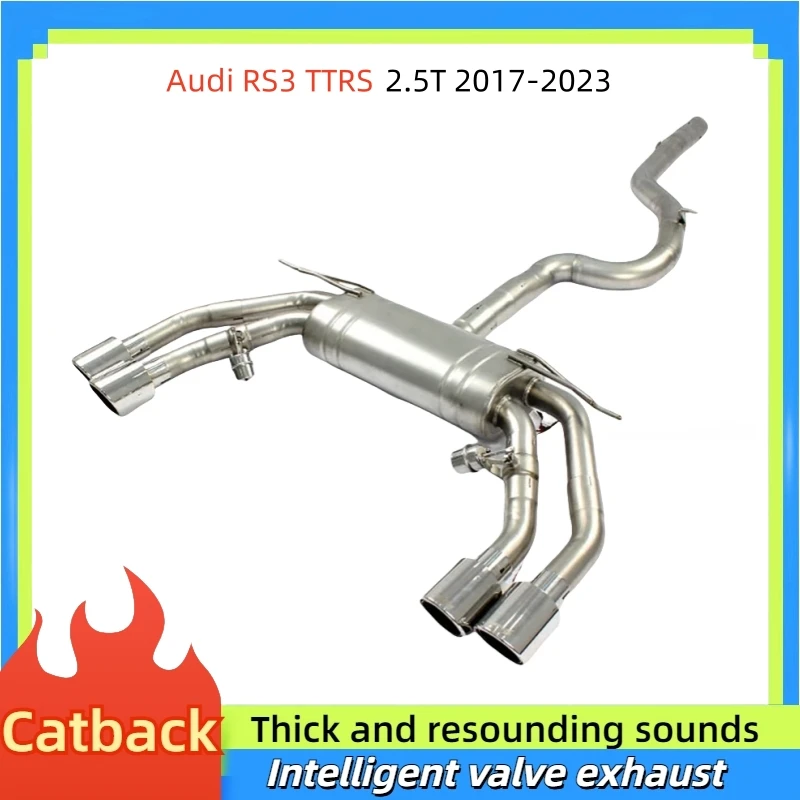 

Catback Exhaust for Audi RS3 TTRS 2.5T 2017-2023 High Performance Vacuum valve Exhaust System Stainless Steel Exhaust Pipe