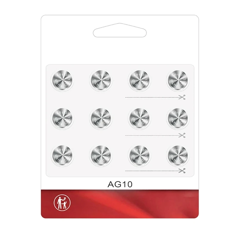 12 peças 1.5v lr1130/ag10/lr54/389a/189/sr1130 bateria botão lítio moeda k1kf