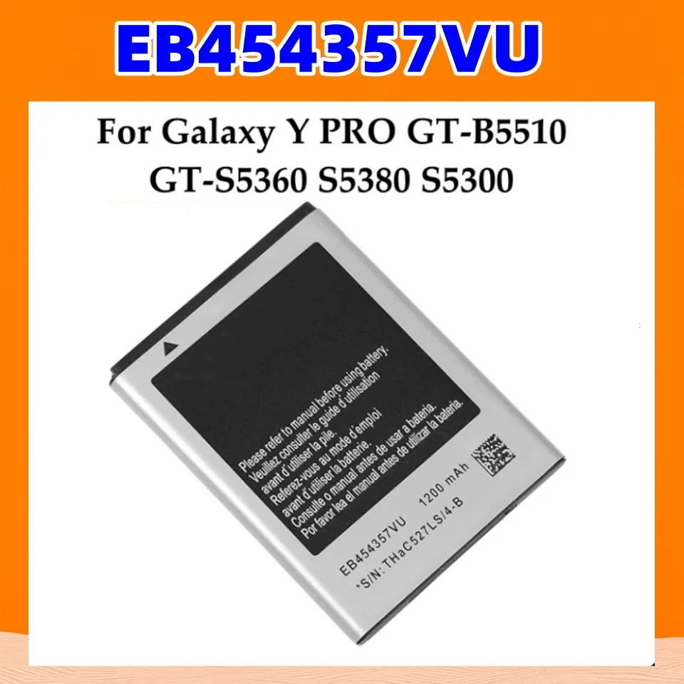 Batería de Alta Calidad 1200mAh EB454357VU para Teléfono Inteligente Samsung SCHI509 GT-S5368 S5300 GTS5360 i509 B5510