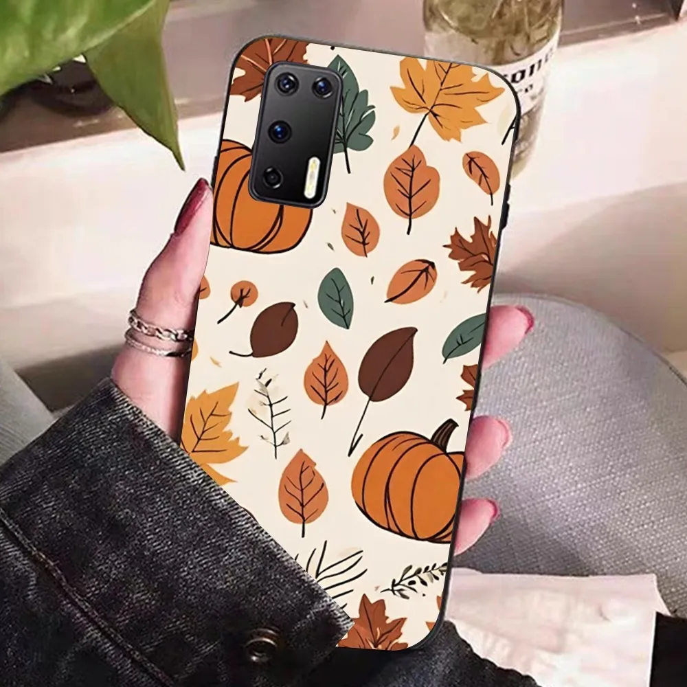 Pumpkin Happy Fall Autumn Phone Case For Huawei P 8 9 10 20 30 40 50 Pro Lite Psmart Honor 10 Lite 70 Mate 20lite