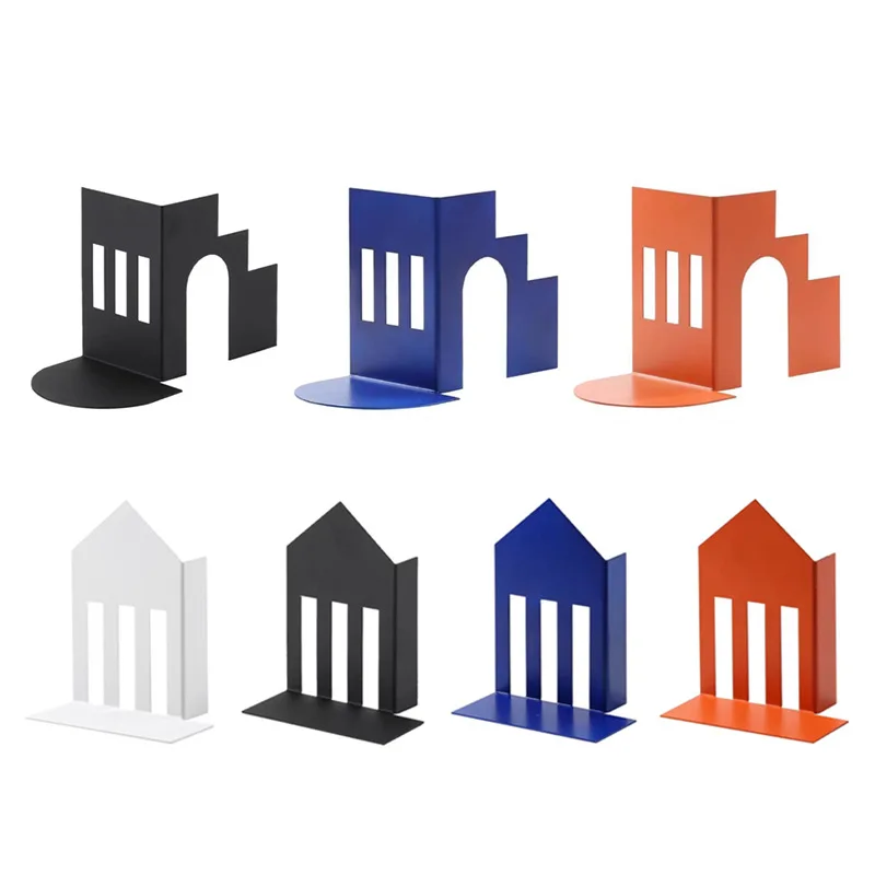

Modern minimalist creative metal arched book file ornament model room living room desktop wine cabinet book by ornament bookend