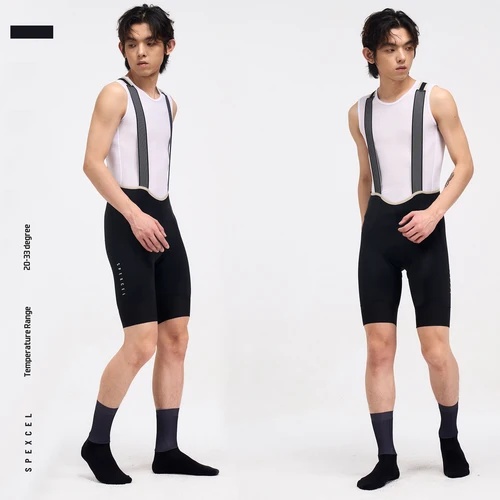 Imagen 2 del producto SPEXCEL 2024 nuevos pantalones cortos con pechera para hombre 4,0, pechera para ciclismo de montaña y carretera con almohadilla de ciclismo de alta densidad