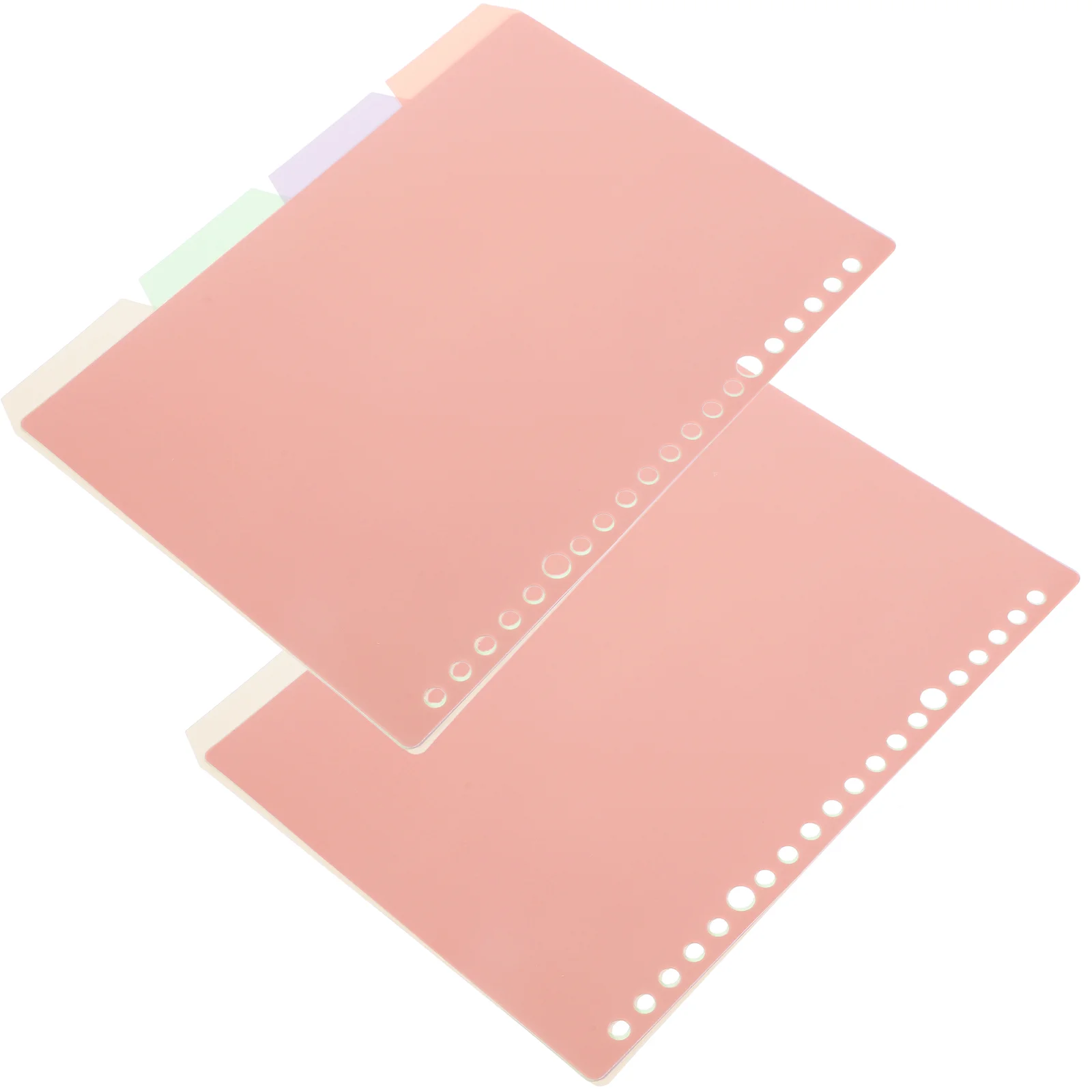 8 Pcs Multicolor Index Card Loose-leaf Paper Dividers Binder Detachable Notebook