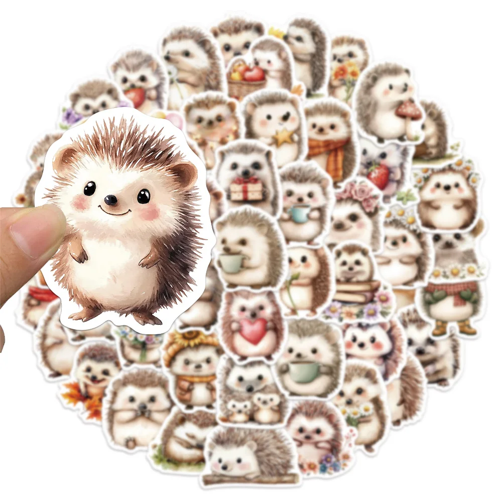 50PCS Hedgehog Cartoon Cute Stickers Set DIY Phone Case Laptop Guitar Computer Decorative Stickers