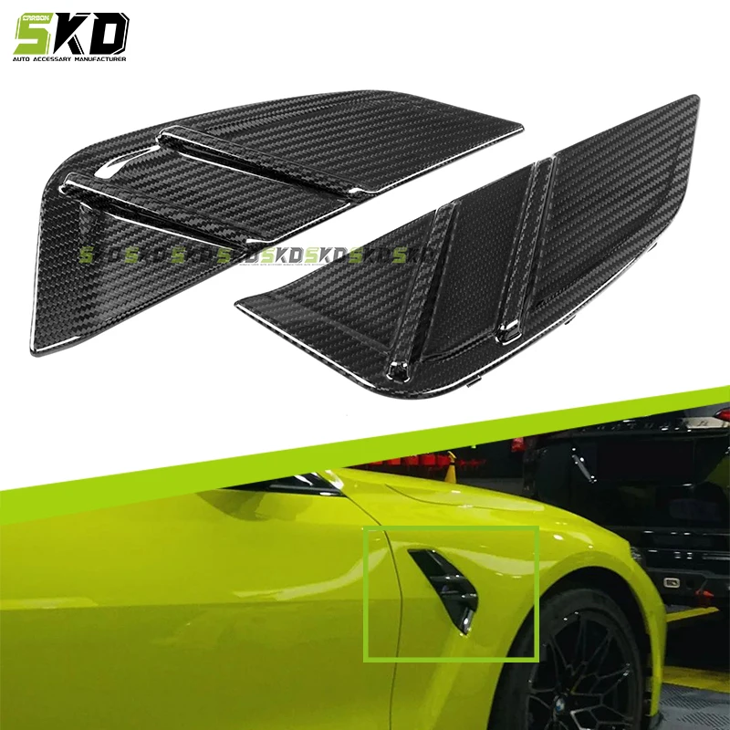 

Shark Dynamic Fender Vent for BMW 2021+ G80 M3 Dry Carbon Fiber MP Style Replacement Side Air Fender Vent Trim