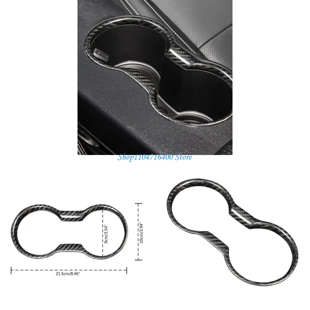 

y1gd Car Water Cup Lid Holder Decor Frame Cover Trim Sticker for MustangGT 2015-2021