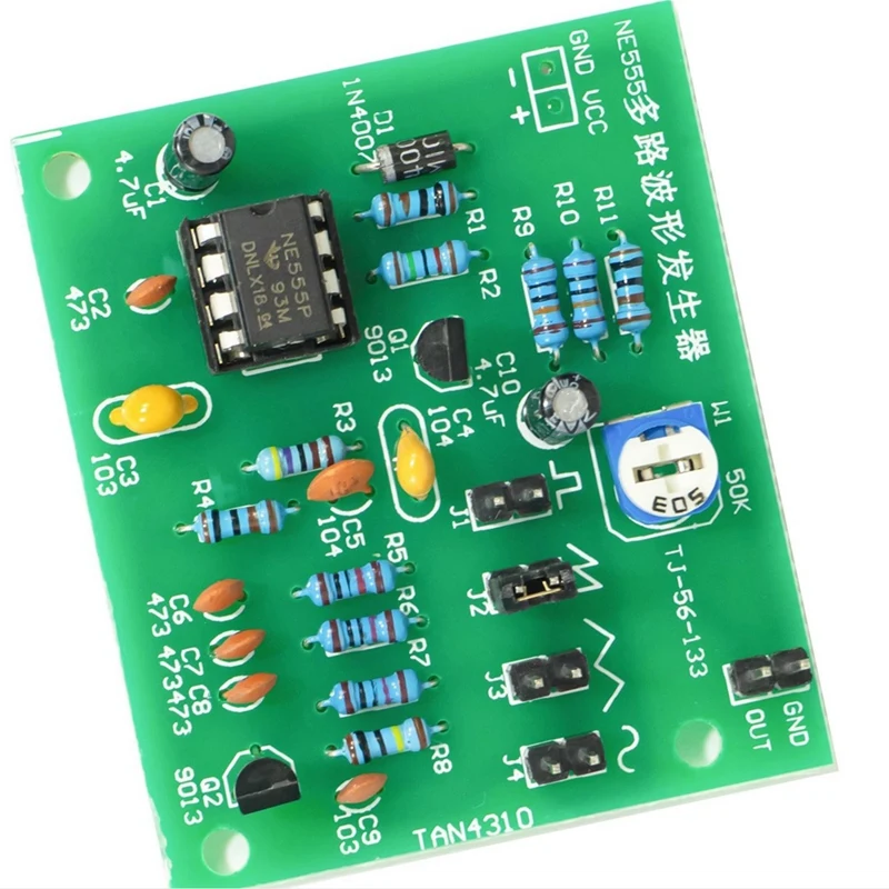 Sine Triangle Square Wave NE555 Multi-Channel Waveform Generator Module DIY Kitsn01r