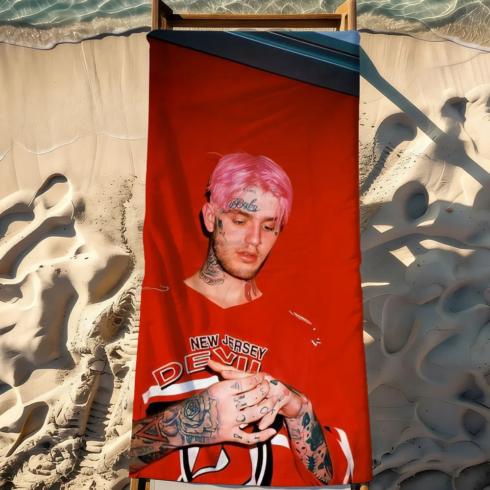 Singer Lil Peep Rapper Towel Sports Quick Dry Travel Camping Gear Sandproof Soft Light Large Beach Towel