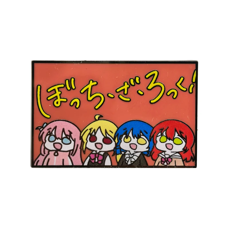 

Самодельный мультфильм Бокки Рок своими руками! Брошь мультфильм металлический значок креативная школьная сумка украшения анимация периферийные устройства подарочные игрушки