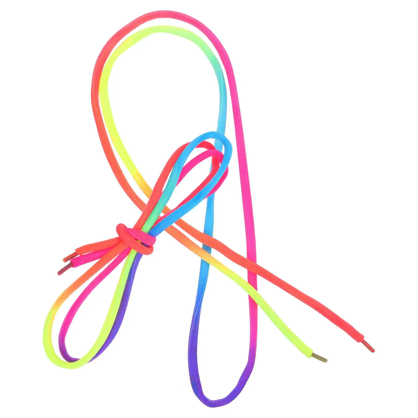 Rainbow Round Shoelaces 120cm Colorful Laces for Sneakers Gradient Design Fashion Accessories Casual Shoes Shoe Laces