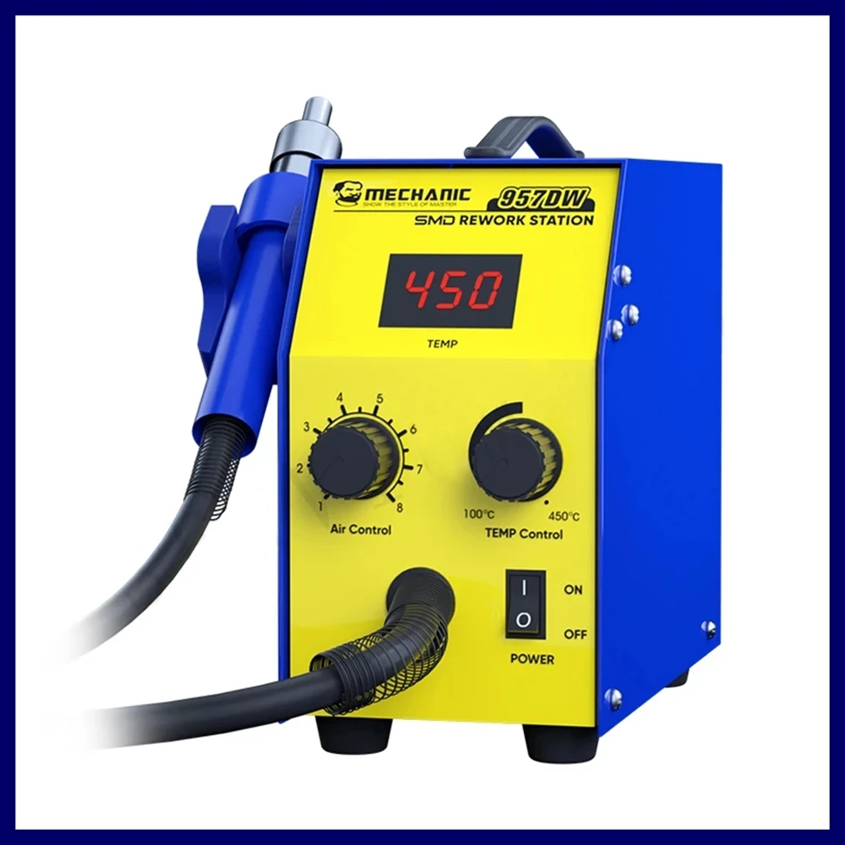 Mechanic 957DW Desoldering station with two-scroll hot air Intelligent digital display fast heating 212-842℉ Welding Iron NTY