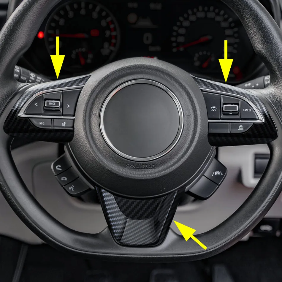 Per il 2017-2026 Suzuki Swift MK3/MK4 Jimny Volante In Fibra di Carbonio Interruttore di Copertura Trim Accessori 2025 2024 2023 2022 2021
