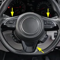 Para 2017-2026 Suzuki Swift MK3/MK4 Jimny cubierta de interruptor de volante de fibra de carbono accesorios de embellecedores 2025 2024 2023 2022 2021