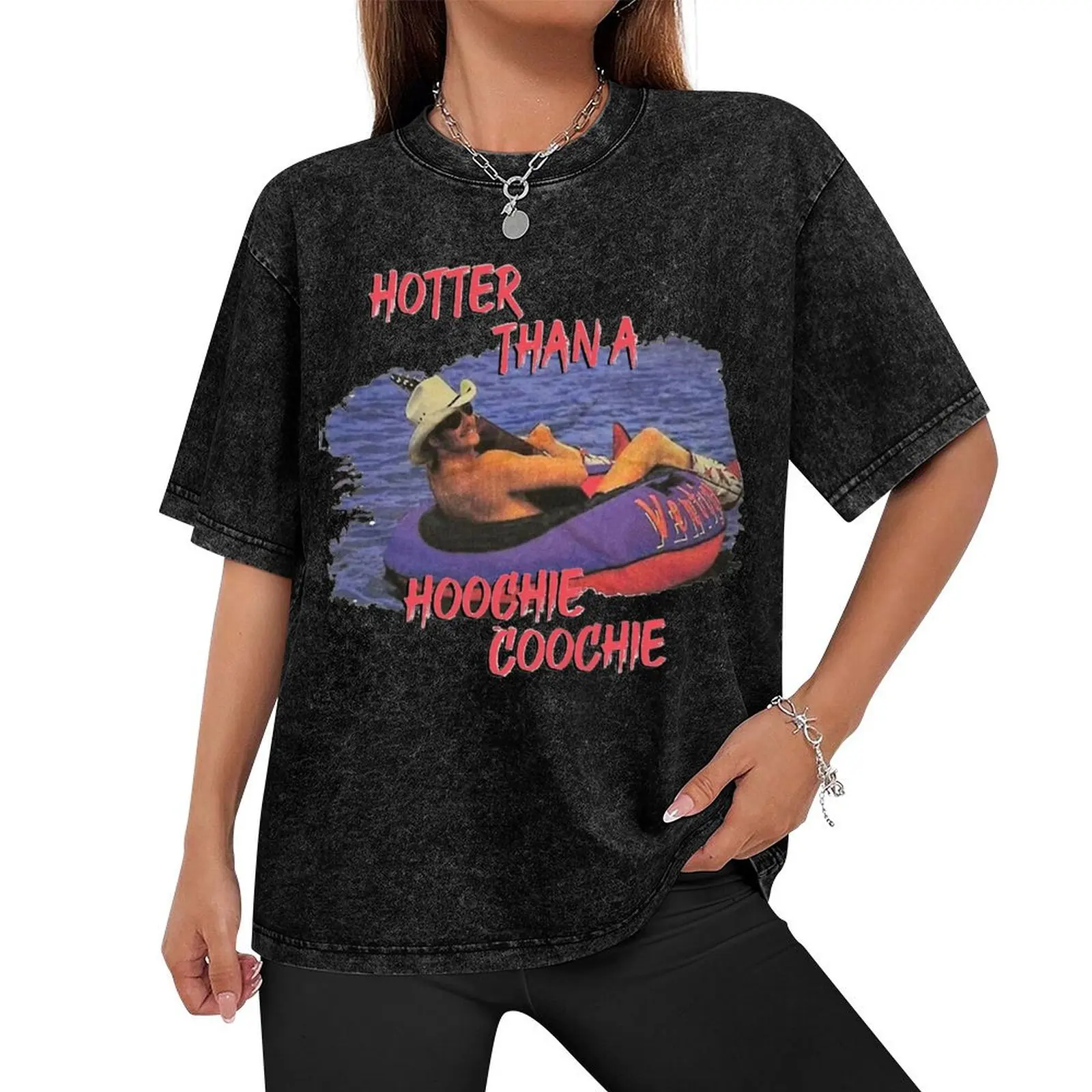 Hotter Than A Hoochie Coochie T-Shirt oversizeds custom t shirt new edition blanks mens champion t shirts