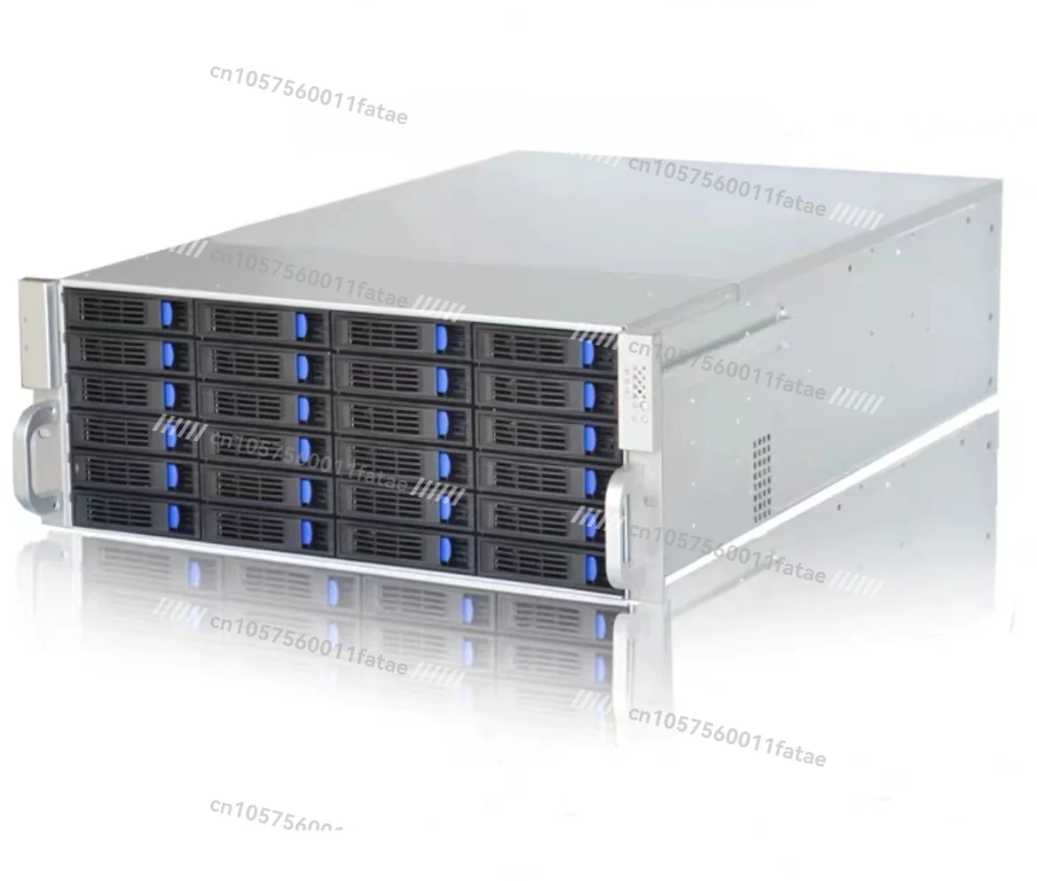 

Серверное шасси 4U с 24 отсеками для дисков с возможностью горячей замены, кронштейнами, вентиляторами, USB и блоком питания