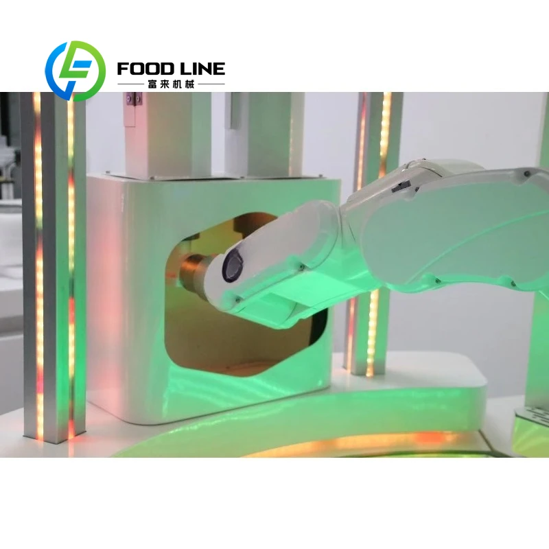 Customized Commercial 6 Axis Robot Barista Coffee Machine Automatic Milk Coffee Making Vending Device for Catering Business Sale