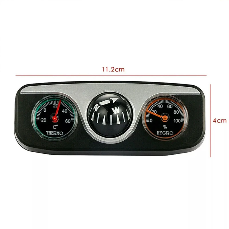 Car Styling Navigation Dashboard Car Compass Thermometer Hygrometer For Car Boat Direction Pointing Guide Ball Shaped Compass