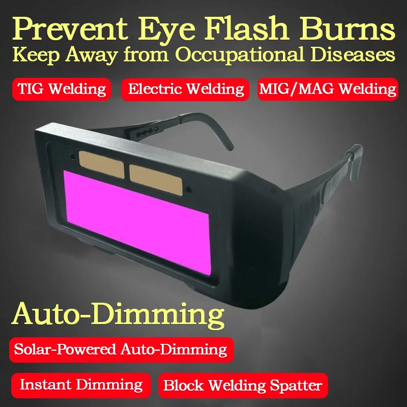 

New welding glasses, automatic dimming, special goggles for welders, protection against strong light