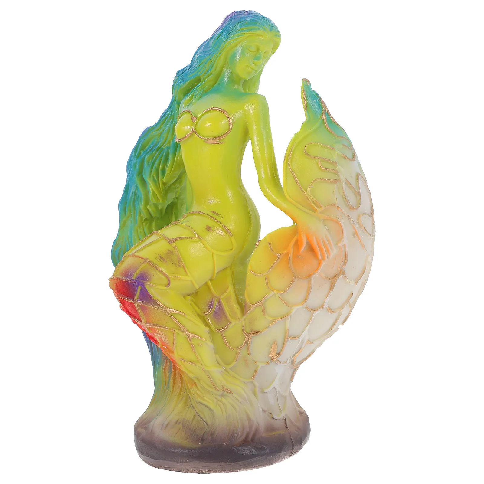 

Mermaid Table Lamp Resin Animal Desk Lamp LED Bedside Light Aesthetic Night Light for Bedroom Modern Ambient Lighting Unique