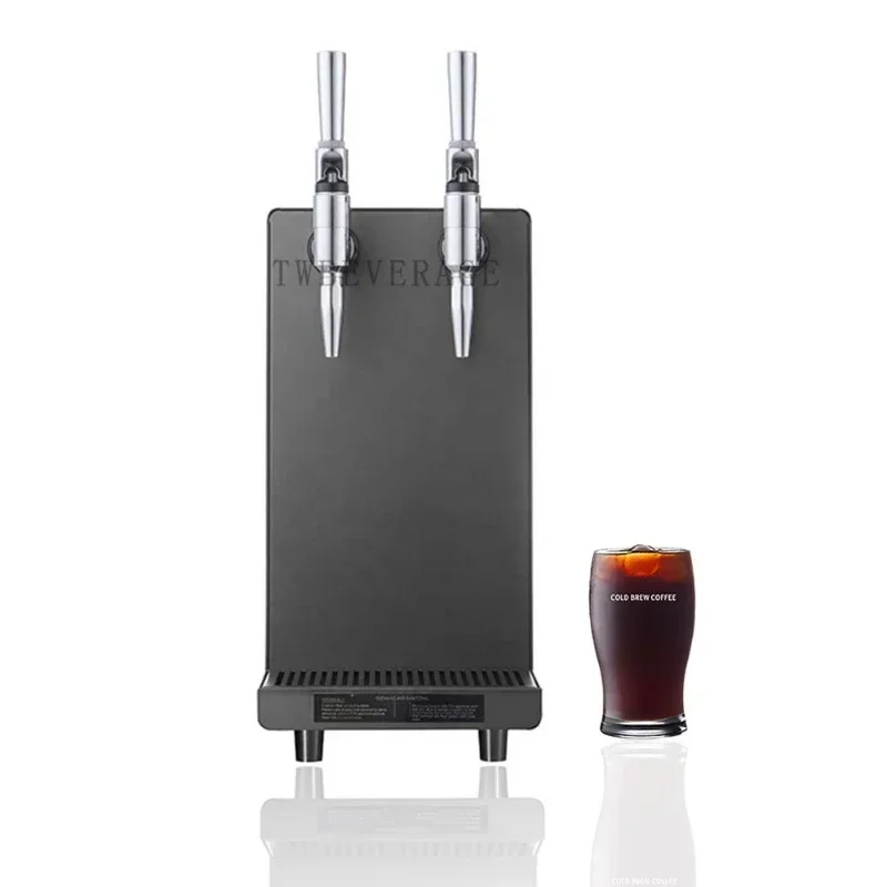 Hot sales Commercial double faucet countertop Nitro cold brew tea coffee machine dispenser with N2 generation